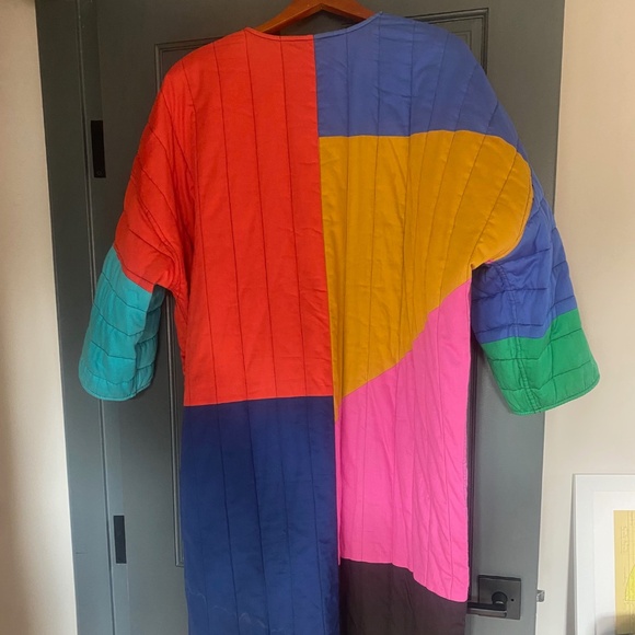 Mara Hoffman Temple Colorblock Coat Size Medium--Large - Picture 2 of 7